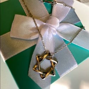 Tiffany & Co  Star David Necklace 16”
